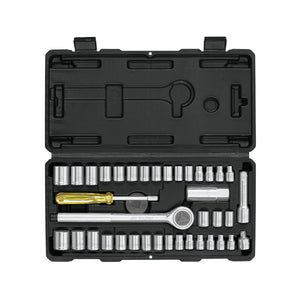 Juego De 39 Herramientas 1/4" y 3/8" Para Mecánico, Pretul 24220