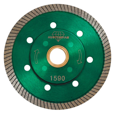 Disco de Diamante de 4 x 0.04 x 7/8 Verde Plata Austrodiam 1590