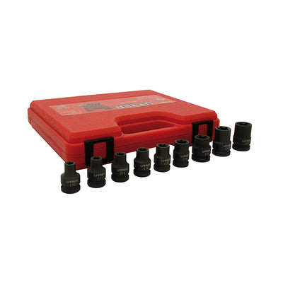 Juego de 9 Dados de Impacto Torx Hembra 1/2