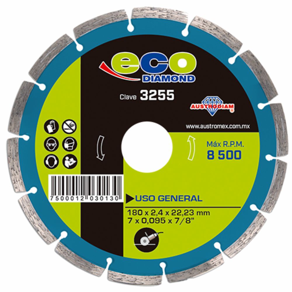 Disco de Corte Segmentado 7 Austrodiam 3255