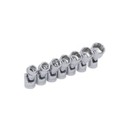 Juego de 7 dados flexibles Std. 3/8" c/riel Urrea 5200J