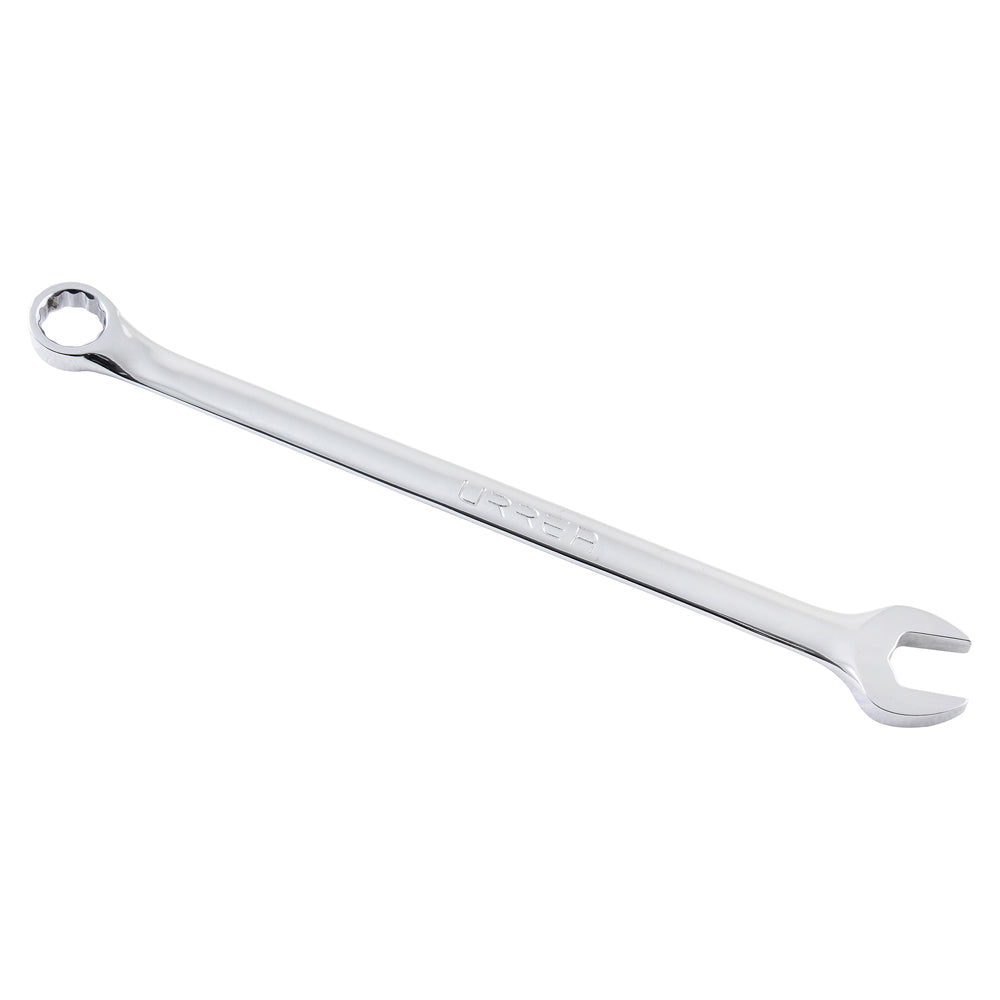 Llave combinada extra larga pulido espejo en pulgadas, 12 puntas, 9/16" Urrea 1218L
