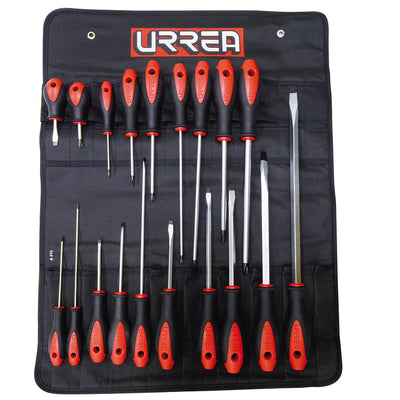 Juego de 19 Desarmadores Bimaterial Combinado Urrea 8600E