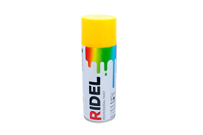 Pintura en Aerosol 400 ml/280gr Amarillo, Ridel PA-AM.