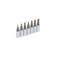 Juego de 7 Dados Punta Torx Cuadro de 1/4" Urrea 4739C