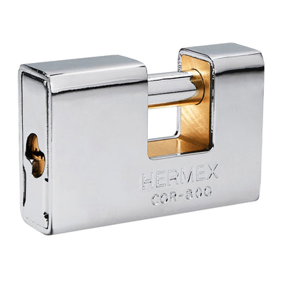 Candado Antipalanca, 80mm, Blindado, Llave Puntos, Hermex 43352