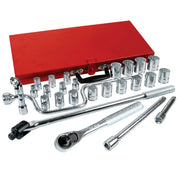 Juego de 28 Dados y Accesorios en Pulgadas 1/2" Urrea 54124