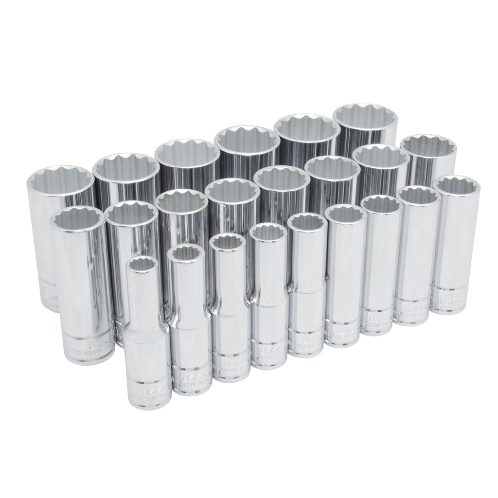 Juego de 23 dados largos métricos 1/2" Urrea 54201
