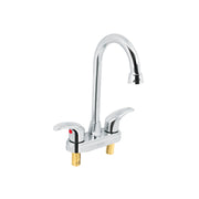 Mezcladora Cromo 4' Para Lavabo, Cuello Bar, Palanca, Aqua, Foset 49691