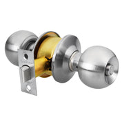 Cerradura Tipo Esfera, Cilíndrico, Baño, Cromo, Hermex 23568