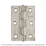 Bisagra Rectangular 3-1/2" Acero Inoxidable, Hermex 43204