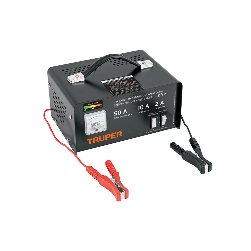 Cargador de 50 A para baterías de 12 V, Truper 13027