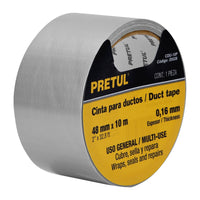 Cinta Para Ducto 10m x 48mm, Espesor 0.16mm, Pretul 20528