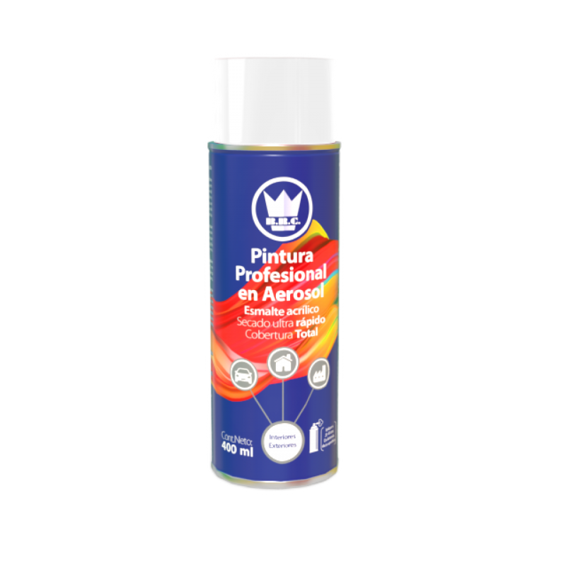 Pintura En Aerosol Acrilica Blanca Brillante 400 ml CPA04