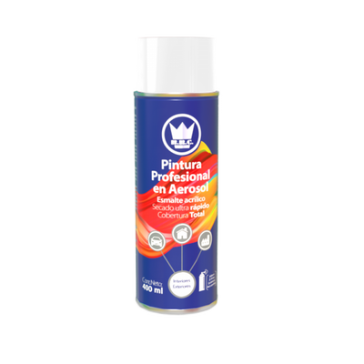 Pintura En Aerosol Acrilica Blanca Brillante 400 ml CPA04