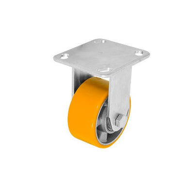 Rodaja Aluminio PU Naranja Fija 4