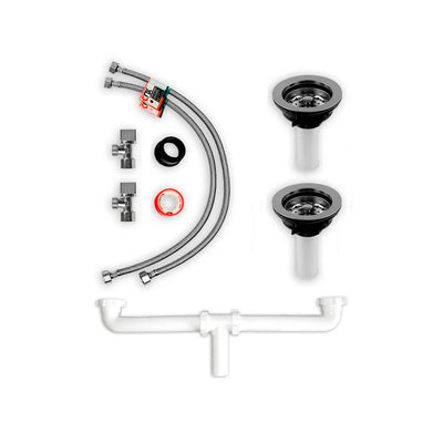 Kit De Instalacion Tarja Doble Tina, Meer KIT-002.