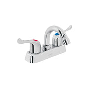 Mezcladora 4" Lavabo, ABS, Cuello Curvo, Palanca, Foset 45512