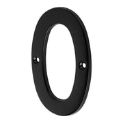 Número 0 De Latón Sólido 4", Negro, Hermex 47853