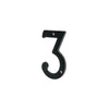 Número 3 De Latón Sólido 4", Negro,  Hermex 47856