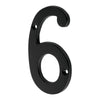 Número 6 De Latón Sólido 4", Negro,  Hermex 47859