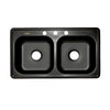 Tarja Doble Acero Inox 201 Calibre 22 84x48 3 Perf Negra, Meer TD8448N.