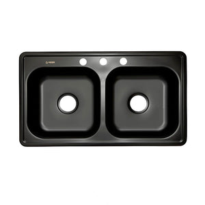 Tarja Doble Acero Inox 201 Calibre 22 84x48 3 Perf Negra, Meer TD8448N.