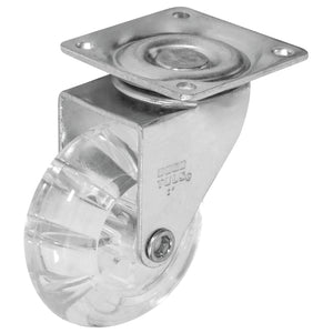 Rodaja PU Transparente Giratoria 2", Dogotuls ZF5252