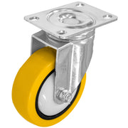 Rodaja PU Amarillo Cromada Giratoria 3", Dogotuls ZF5284