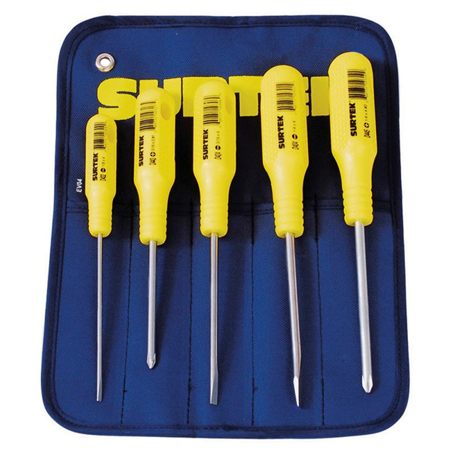 Juego de destornilladores combinados, 5 piezas Surtek D400A