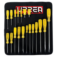 Juego de 19 Desarmadores Ámbar Combinado, Urrea 9600E
