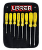 Juego de 8 Desarmadores Ámbar Combinado Urrea 9600D