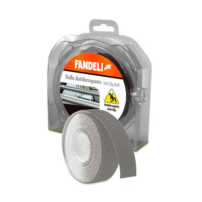 Rollo De Cinta Antiderrapante Gris 0.025m X 6.00M, P-93, Fandeli 72270