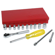 Juego de 16 Dados y Accesorios Cuadro de 1/4" Urrea 47112