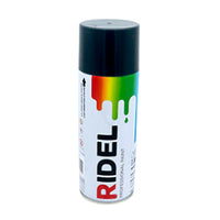 Pintura en Aerosol 400 ml/280gr Negro Brillante, Ridel PA-NG.