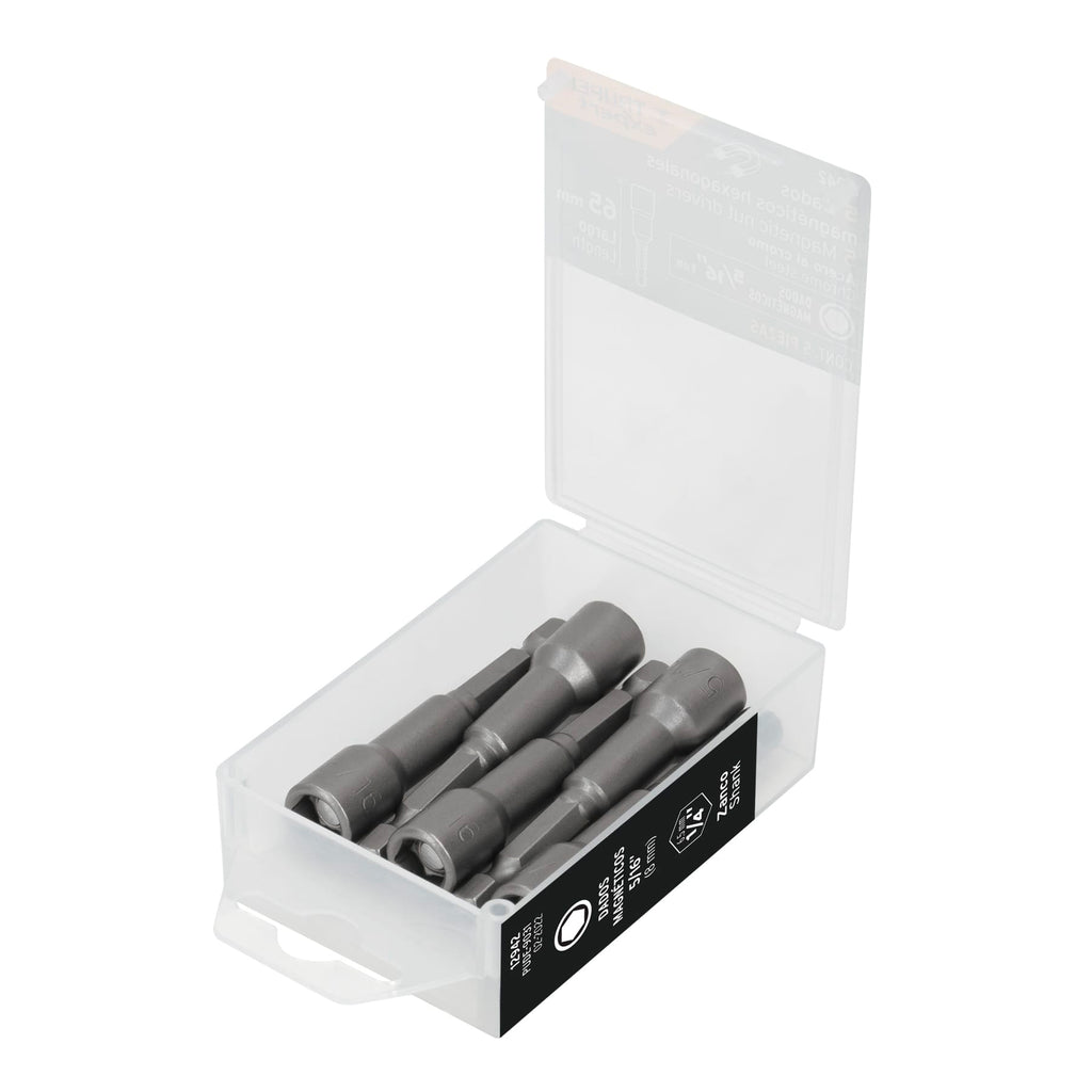 Estuche Con 5 Dados Magnéticos De 5/16" Largo 2-1/2", Expert 12942