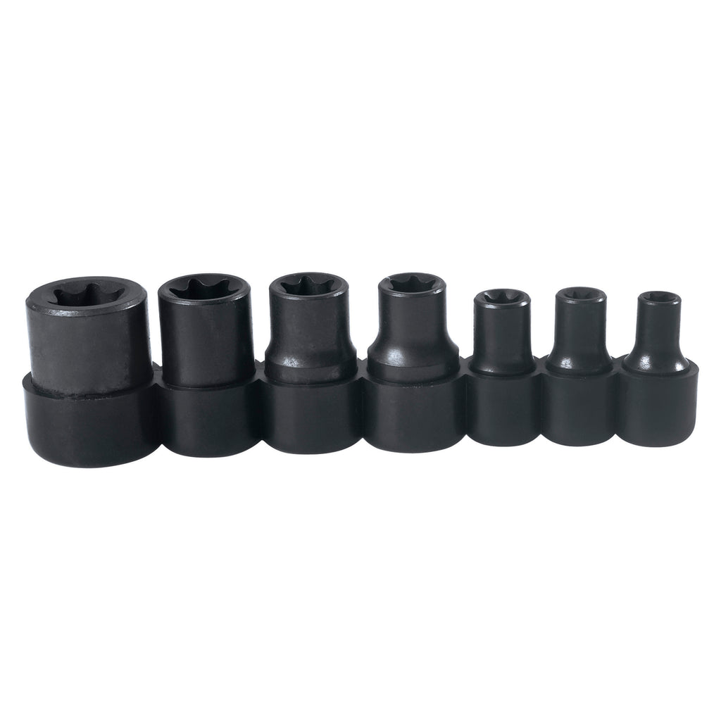 Juego de 7 Dados Torx Hembra E6 a E16 Urrea 4752E