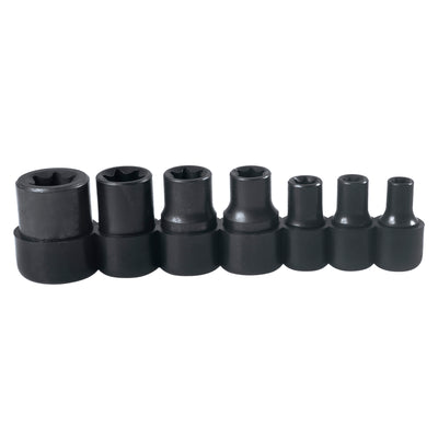 Juego de 7 Dados Torx Hembra E6 a E16 Urrea 4752E