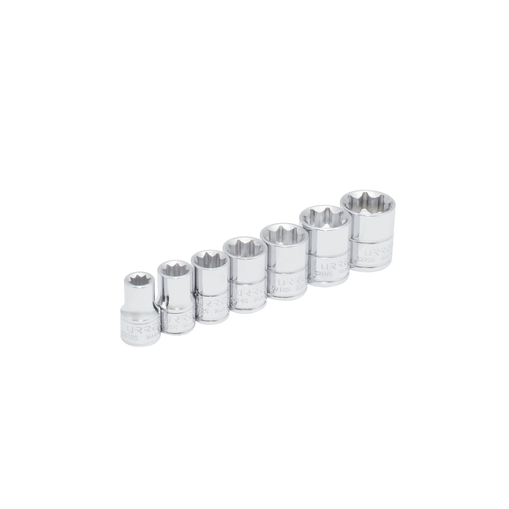 Juego de 7 Dados 3/8" 8 Puntas 52J8P
