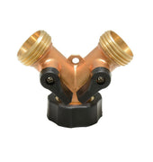 Adaptador metálico para manguera en "Y" en bronce Surtek 130334