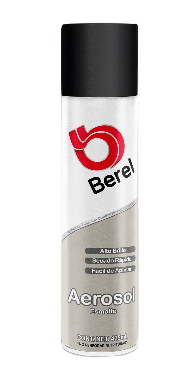 Esmalte Acrilico Negro Alta Temperatura Aerosol, Berel 6894-3