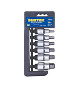 Juego de 6 dados punta hexagonal  métricos 1/2" Surtek F58H01M
