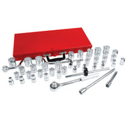 Juego de 44 Dados y Accesorios Combinado 1/2" Urrea 5400SM