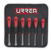 Juego de 6 destornilladores bimaterial caja en pulgadas Urrea 8200***