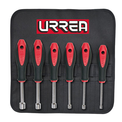 Juego de 6 destornilladores bimaterial caja en pulgadas Urrea 8200***