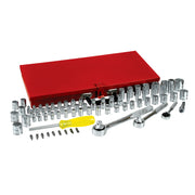 Juego de 76 Dados y Accesorios 1/4" - 3/8" - 1/2" Urrea 475254