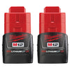 Juego De Dos Baterías Compactas M12 REDLITHIUM, Milwaukee  48-11-2411
