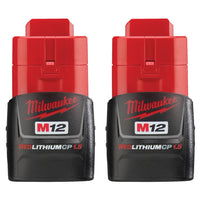Juego De Dos Baterías Compactas M12 REDLITHIUM, Milwaukee  48-11-2411