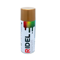 Pintura en Aerosol 400 ml/280gr Color Oro Metalico, Ridel PA-MOR.