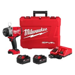 Kit De Llave De Impacto De Torque Alto M18 FUEL De 1/2", Milwaukee 2966-22